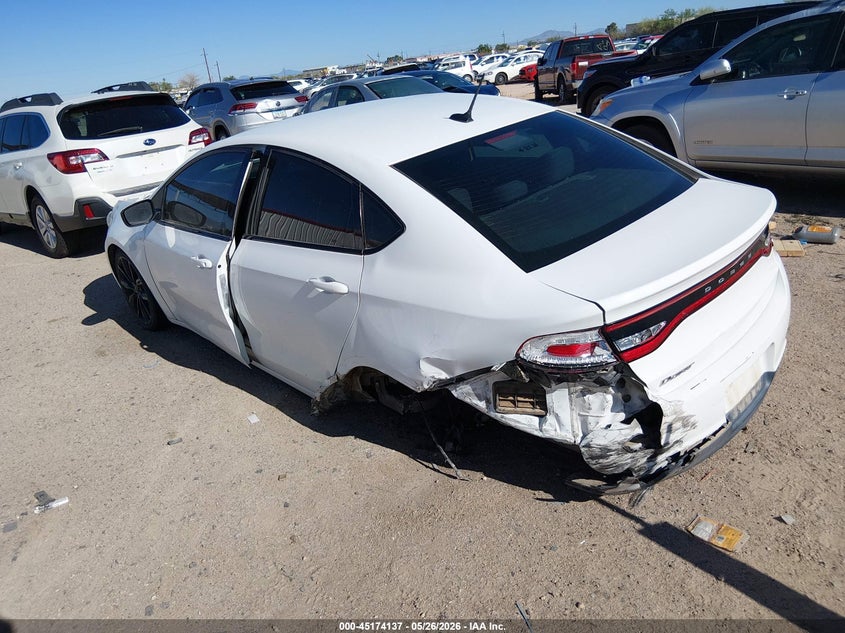 2016 Dodge Dart VIN 1C3CDFFA9GD822453 IAAI salvage auction — REAR END, Salvage Title, sold $400 on 2026-07-09 (photo 3)