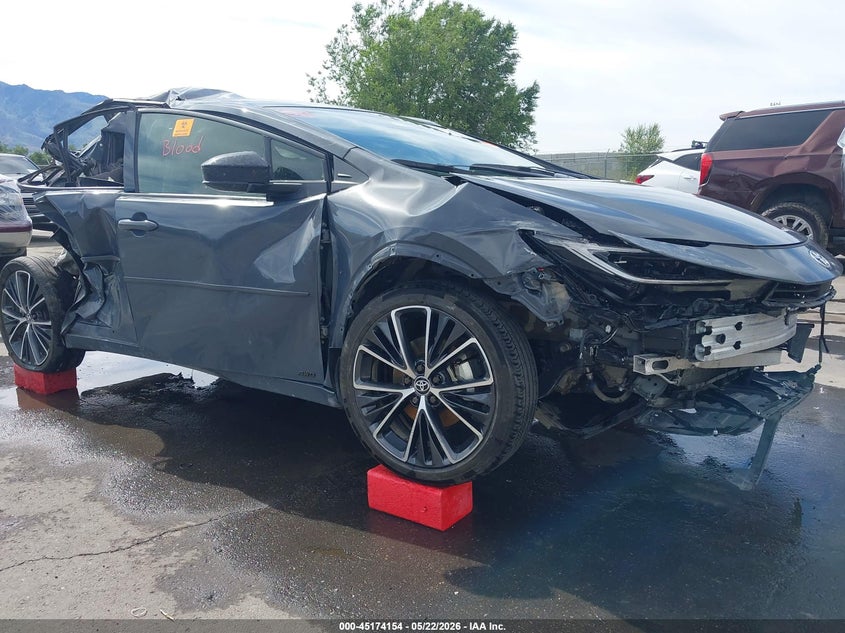 2024 Toyota Prius VIN JTDADABU6R3022899 IAAI salvage auction — FRONT & REAR, Salvage (Wyoming), sold $825 on 2026-07-23 (photo 1)