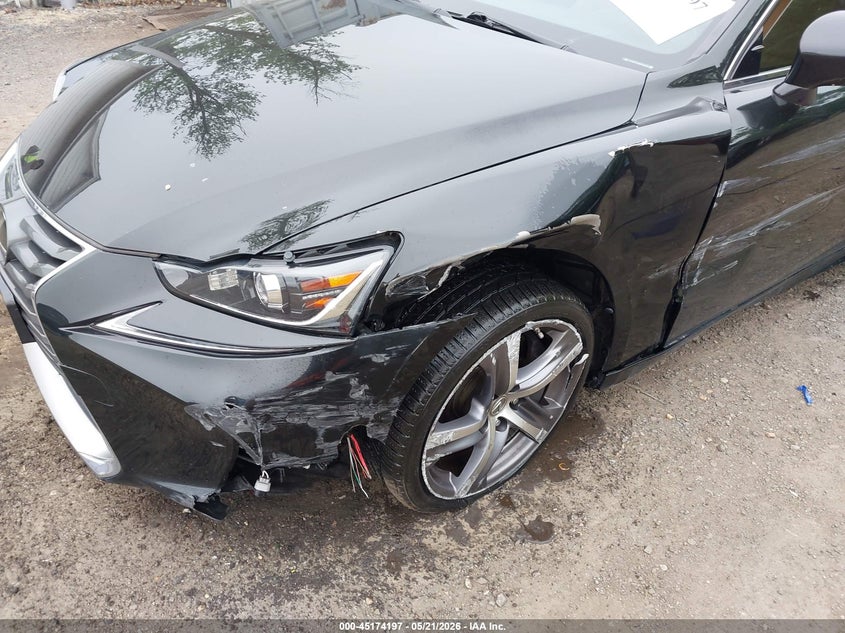2018 Lexus Is VIN JTHC81D28J5028283 IAAI salvage auction — LEFT FRONT, Salvage - Greater Than 75% (Maryland), sold $5,450 on 2026-07-08 (photo 6)