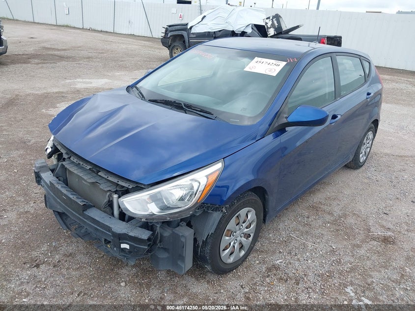 2017 Hyundai Accent VIN KMHCT5AE2HU301008 IAAI salvage auction — FRONT END, Salvage (Texas), sold $400 on 2026-07-29 (photo 2)