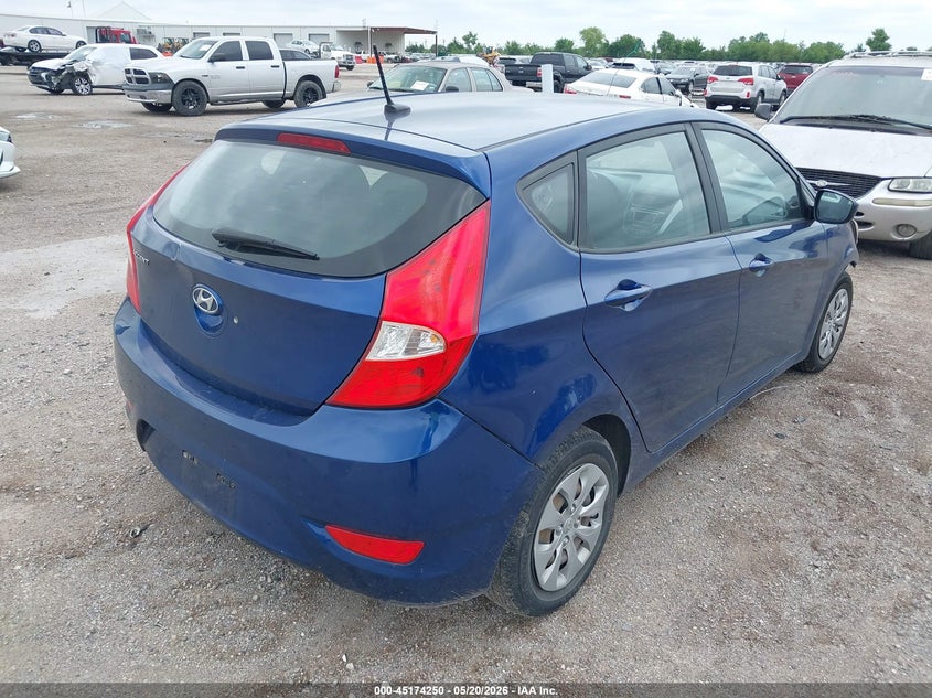 2017 Hyundai Accent VIN KMHCT5AE2HU301008 IAAI salvage auction — FRONT END, Salvage (Texas), sold $400 on 2026-07-29 (photo 4)