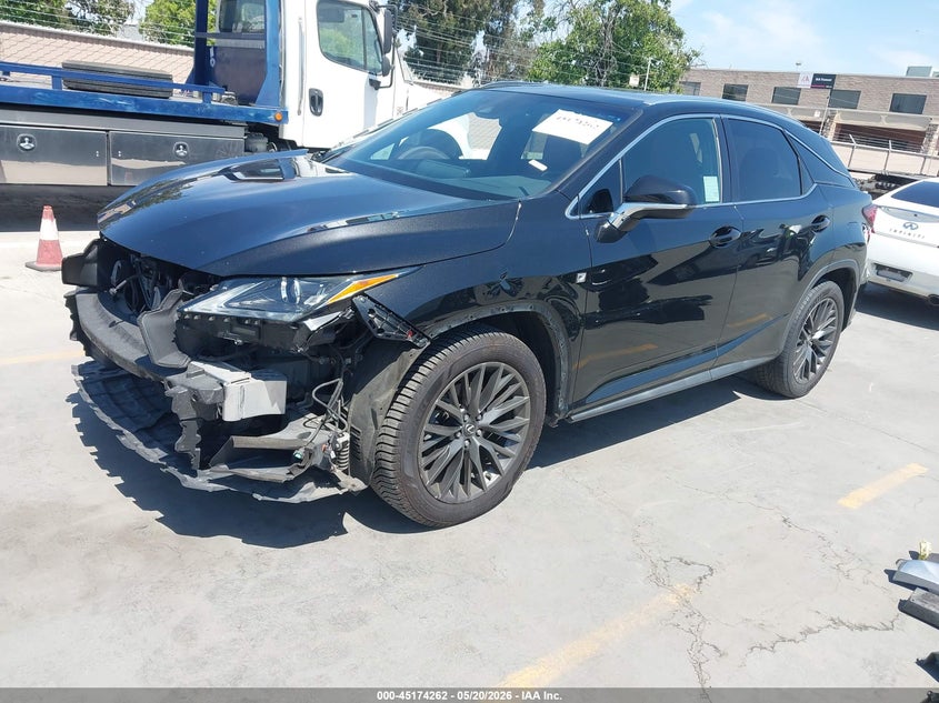2018 Lexus Rx VIN 2T2BZMCA5JC139327 IAAI salvage auction — FRONT END, Salvage (California), sold $12,900 on 2026-07-29 (photo 2)
