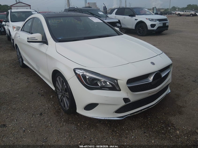 2018 Mercedes-benz Cla-klasse VIN WDDSJ4GB1JN537832 IAAI salvage auction — FRONT END, Clear (Indiana), sold $2,550 on 2026-07-29 (photo 1)