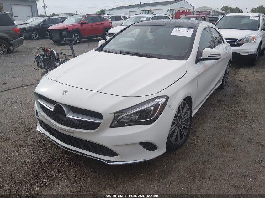 2018 Mercedes-benz Cla-klasse VIN WDDSJ4GB1JN537832 IAAI salvage auction — FRONT END, Clear (Indiana), sold $2,550 on 2026-07-29 (photo 2)