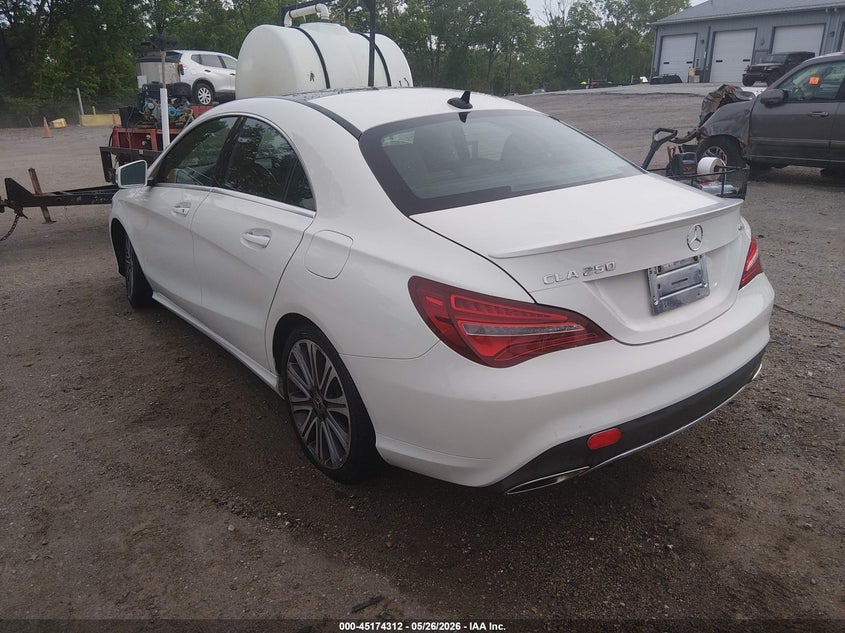 2018 Mercedes-benz Cla-klasse VIN WDDSJ4GB1JN537832 IAAI salvage auction — FRONT END, Clear (Indiana), sold $2,550 on 2026-07-29 (photo 3)