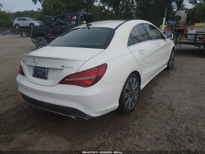 2018 Mercedes-benz Cla-klasse VIN WDDSJ4GB1JN537832 IAAI salvage auction — FRONT END, Clear (Indiana), sold $2,550 on 2026-07-29 (photo 4)