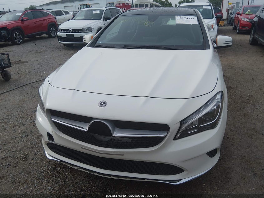 2018 Mercedes-benz Cla-klasse VIN WDDSJ4GB1JN537832 IAAI salvage auction — FRONT END, Clear (Indiana), sold $2,550 on 2026-07-29 (photo 6)