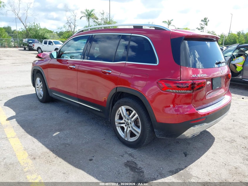 2020 Mercedes-benz Glb VIN W1N4M4GB0LW033143 IAAI salvage auction — FRONT END, Rebuildable (Florida), sold $5,550 on 2026-07-13 (photo 3)