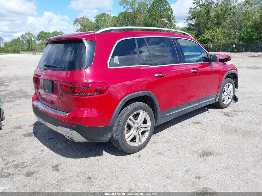 2020 Mercedes-benz Glb VIN W1N4M4GB0LW033143 IAAI salvage auction — FRONT END, Rebuildable (Florida), sold $5,550 on 2026-07-13 (photo 4)