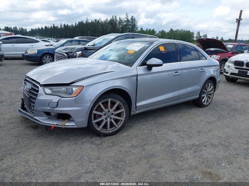 2016 Audi A3 VIN WAUE8GFF7G1028723 IAAI salvage auction — RIGHT FRONT, Salvage (Texas), sold $675 on 2026-07-29 (photo 2)