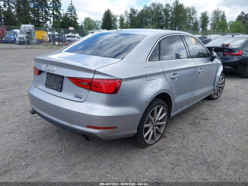 2016 Audi A3 VIN WAUE8GFF7G1028723 IAAI salvage auction — RIGHT FRONT, Salvage (Texas), sold $675 on 2026-07-29 (photo 4)