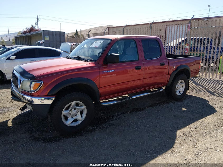 2001 Toyota Tacoma VIN 5TEHN72N41Z859955 IAAI salvage auction — FRONT END, Salvage (Nevada), sold $3,900 on 2026-07-31 (photo 2)