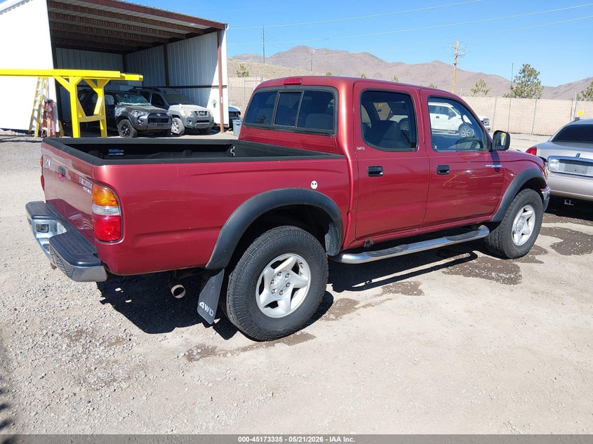 2001 Toyota Tacoma VIN 5TEHN72N41Z859955 IAAI salvage auction — FRONT END, Salvage (Nevada), sold $3,900 on 2026-07-31 (photo 4)