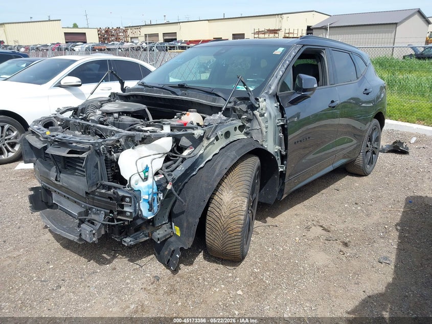 2021 Chevrolet Blazer VIN 3GNKBKRS4MS551539 IAAI salvage auction — FRONT END, Salvage (Michigan), sold $4,350 on 2026-07-09 (photo 2)