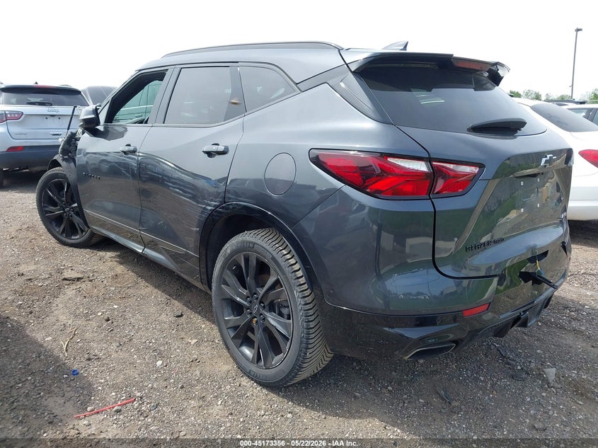 2021 Chevrolet Blazer VIN 3GNKBKRS4MS551539 IAAI salvage auction — FRONT END, Salvage (Michigan), sold $4,350 on 2026-07-09 (photo 3)