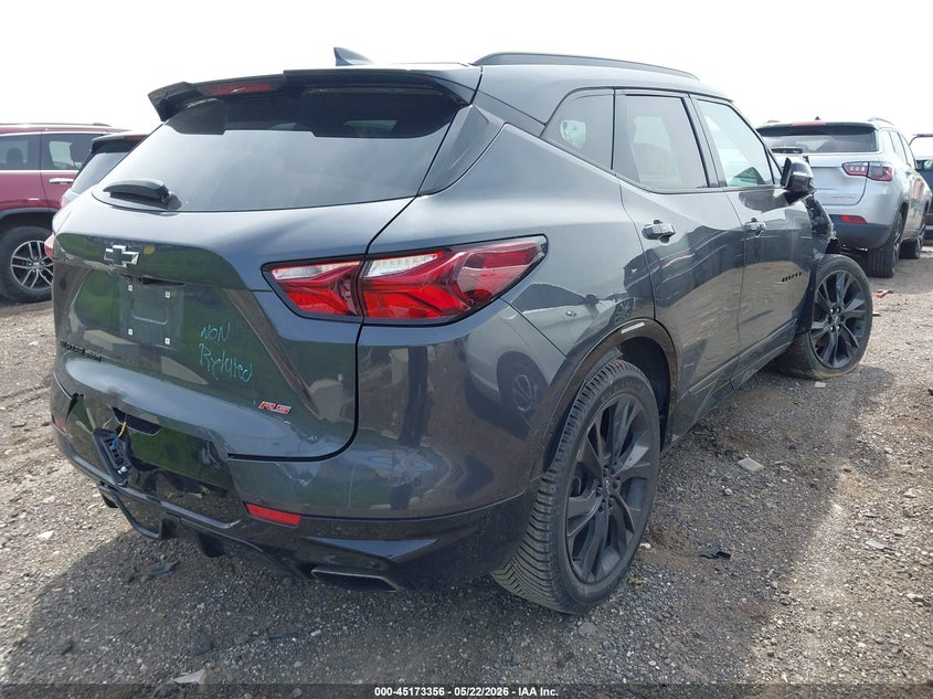 2021 Chevrolet Blazer VIN 3GNKBKRS4MS551539 IAAI salvage auction — FRONT END, Salvage (Michigan), sold $4,350 on 2026-07-09 (photo 4)