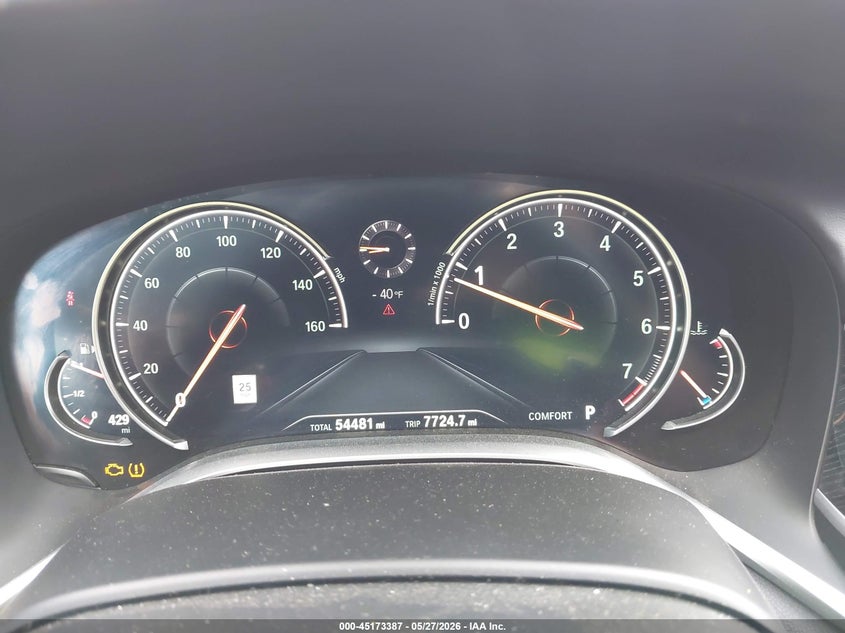 2019 BMW 7er VIN WBA7F0C5XKGM26015 IAAI salvage auction — FRONT END, Salvage (California), sold $7,300 on 2026-07-24 (photo 7)