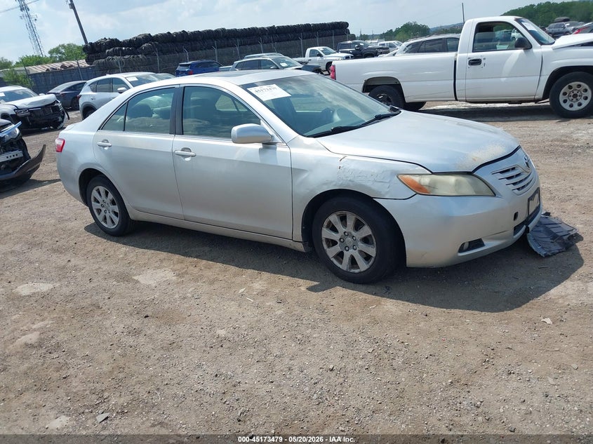 2007 Toyota Camry VIN JTNBE46K473077484 IAAI salvage auction — FRONT END, Salvage (Pennsylvania), sold $450 on 2026-07-10 (photo 1)