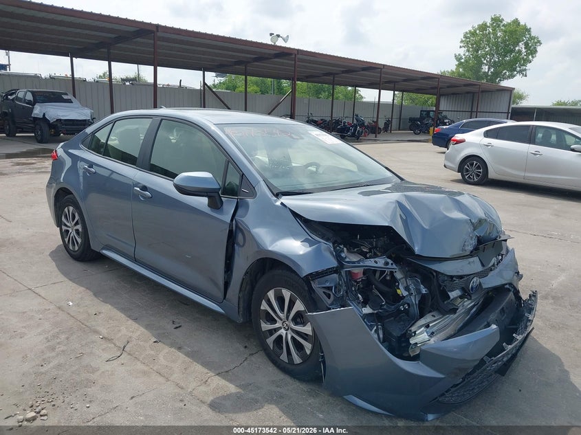 2022 Toyota Corolla VIN JTDEAMDE9NJ059288 IAAI salvage auction — FRONT END, Original (Texas), sold $4,400 on 2026-07-29 (photo 1)