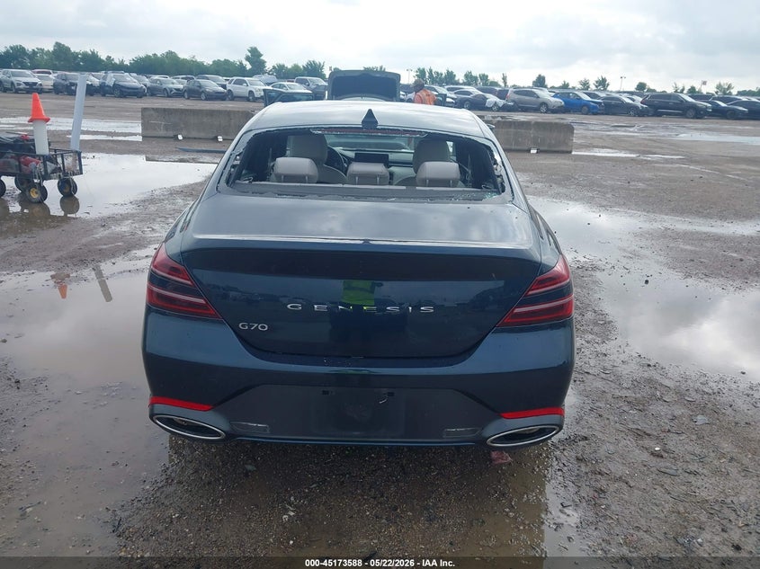 2025 Genesis G70 VIN KMTG34SC4SU151960 IAAI salvage auction — HAIL, Original (Texas), sold $75 on 2026-07-22 (photo 6)