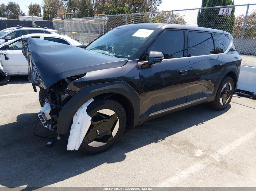 2026 Kia Ev9 VIN 5XYAB5S18TG019640 IAAI salvage auction — FRONT END, Salvage (California), sold $7,050 on 2026-07-30 (photo 2)