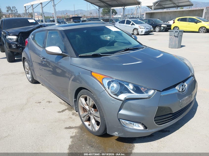 2012 Hyundai Veloster VIN KMHTC6AD2CU060718 IAAI salvage auction — LEFT SIDE, Salvage (California), sold $1,275 on 2026-07-15 (photo 1)