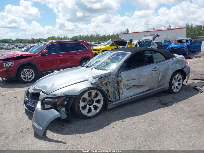 2006 BMW 6 series VIN WBAEK13456CN75333 IAAI salvage auction — FRONT END, Rebuildable (Florida), sold $300 on 2026-07-13 (photo 2)