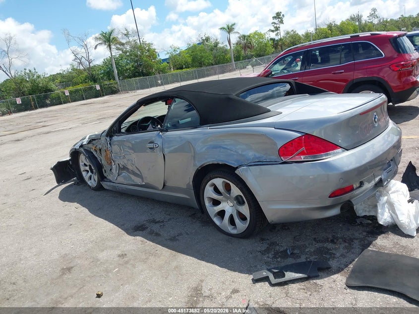 2006 BMW 6 series VIN WBAEK13456CN75333 IAAI salvage auction — FRONT END, Rebuildable (Florida), sold $300 on 2026-07-13 (photo 3)
