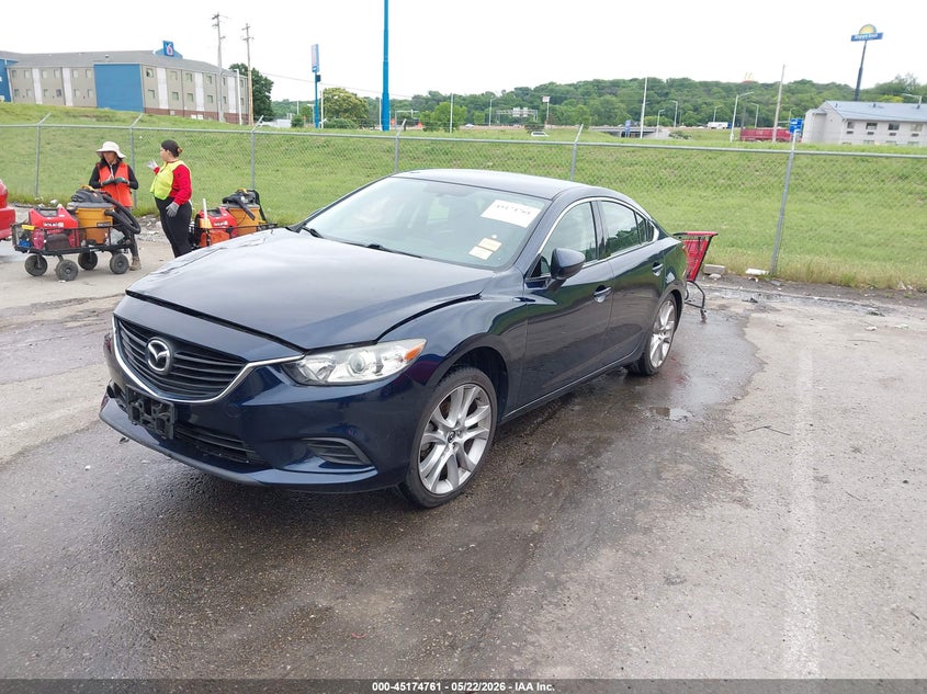 2016 Mazda 6 VIN JM1GJ1V59G1473616 IAAI salvage auction — RIGHT FRONT, Salvage (Missouri), sold $1,275 on 2026-07-07 (photo 2)