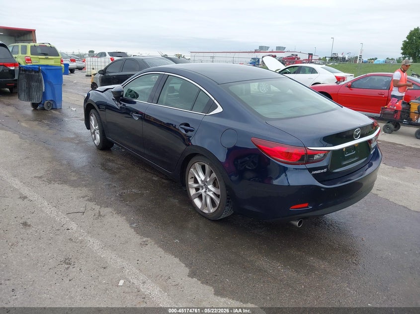 2016 Mazda 6 VIN JM1GJ1V59G1473616 IAAI salvage auction — RIGHT FRONT, Salvage (Missouri), sold $1,275 on 2026-07-07 (photo 3)