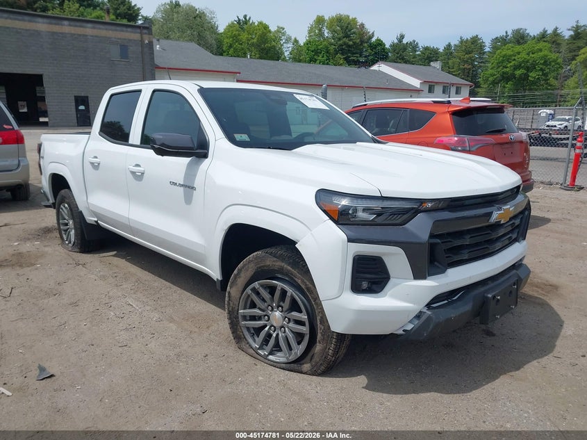 2026 Chevrolet Colorado VIN 1GCPTCEK1T1126416 IAAI salvage auction — FRONT END, Salvage (Massachusetts), sold $8,700 on 2026-07-31 (photo 1)