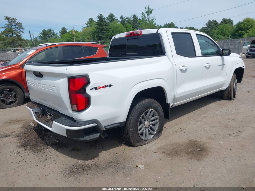 2026 Chevrolet Colorado VIN 1GCPTCEK1T1126416 IAAI salvage auction — FRONT END, Salvage (Massachusetts), sold $8,700 on 2026-07-31 (photo 4)