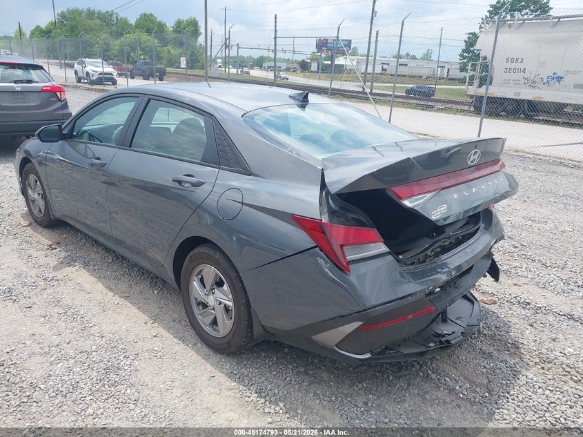2026 Hyundai Elantra VIN KMHLL4DG6TU189572 IAAI salvage auction — REAR END, Salvage (North Carolina), sold $7,700 on 2026-07-31 (photo 3)