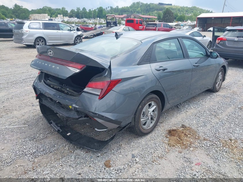 2026 Hyundai Elantra VIN KMHLL4DG6TU189572 IAAI salvage auction — REAR END, Salvage (North Carolina), sold $7,700 on 2026-07-31 (photo 4)