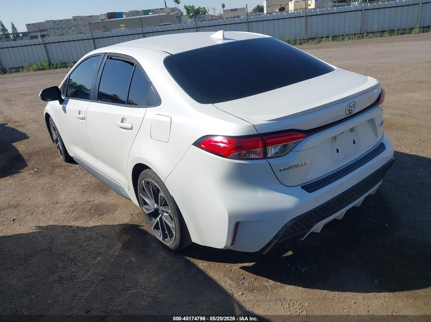 2020 Toyota Corolla VIN 5YFS4RCE2LP041085 IAAI salvage auction — SIDE, Salvage (California), sold $6,775 on 2026-07-07 (photo 3)