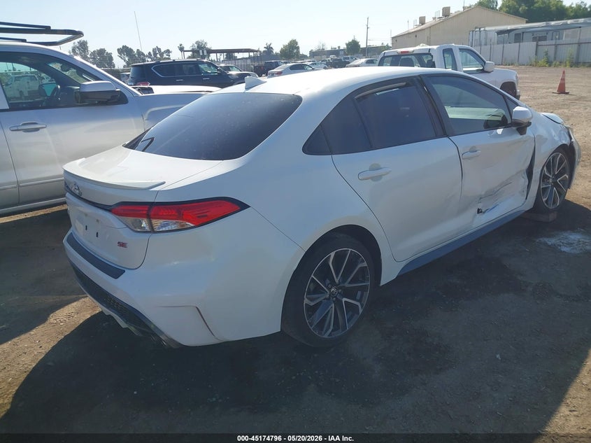 2020 Toyota Corolla VIN 5YFS4RCE2LP041085 IAAI salvage auction — SIDE, Salvage (California), sold $6,775 on 2026-07-07 (photo 4)