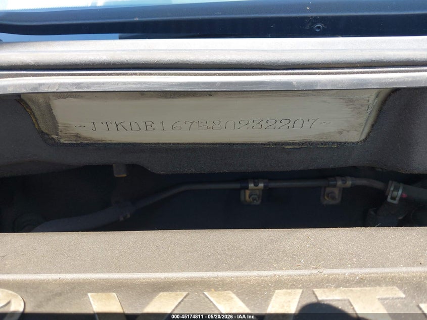2008 Scion Tc VIN JTKDE167580232207 IAAI salvage auction — LEFT SIDE, Salvage (California), sold $425 on 2026-07-21 (photo 9)