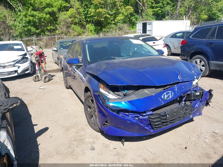 2023 Hyundai Elantra VIN KMHLM4AG3PU627553 IAAI salvage auction — FRONT END, Salvage Title, sold $2,250 on 2026-07-21 (photo 1)