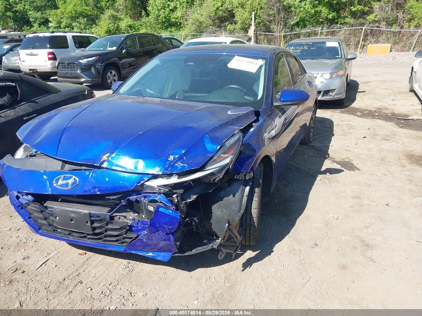 2023 Hyundai Elantra VIN KMHLM4AG3PU627553 IAAI salvage auction — FRONT END, Salvage Title, sold $2,250 on 2026-07-21 (photo 2)
