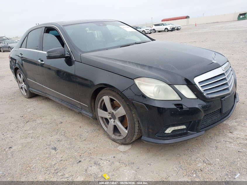 2010 Mercedes-benz E-class VIN WDDHF5GB7AA159847 IAAI salvage auction — FRONT END, Nrc Lienholder Repossession Paperwork (Texas), sold $500 on 2026-07-06 (photo 1)