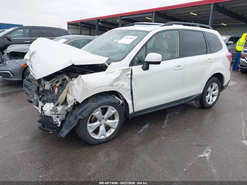 2015 Subaru Forester VIN JF2SJADC6FH550721 IAAI salvage auction — FRONT END, Certificate Of Title (Nebraska), sold $700 on 2026-07-16 (photo 2)