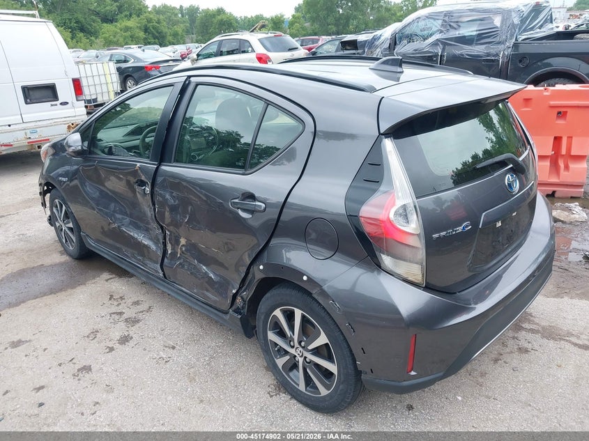 2018 Toyota Prius c VIN JTDKDTB34J1607228 IAAI salvage auction — LEFT SIDE, Salvage (Kansas), sold $3,600 on 2026-07-15 (photo 3)