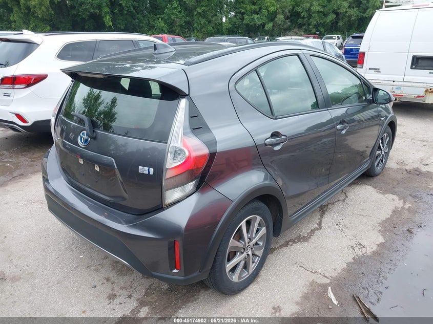 2018 Toyota Prius c VIN JTDKDTB34J1607228 IAAI salvage auction — LEFT SIDE, Salvage (Kansas), sold $3,600 on 2026-07-15 (photo 4)