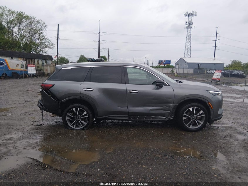 2023 Infiniti Qx60 VIN 5N1DL1FS1PC358168 IAAI salvage auction — RIGHT REAR, Salvage (Delaware), sold $12,675 on 2026-07-13 (photo 9)