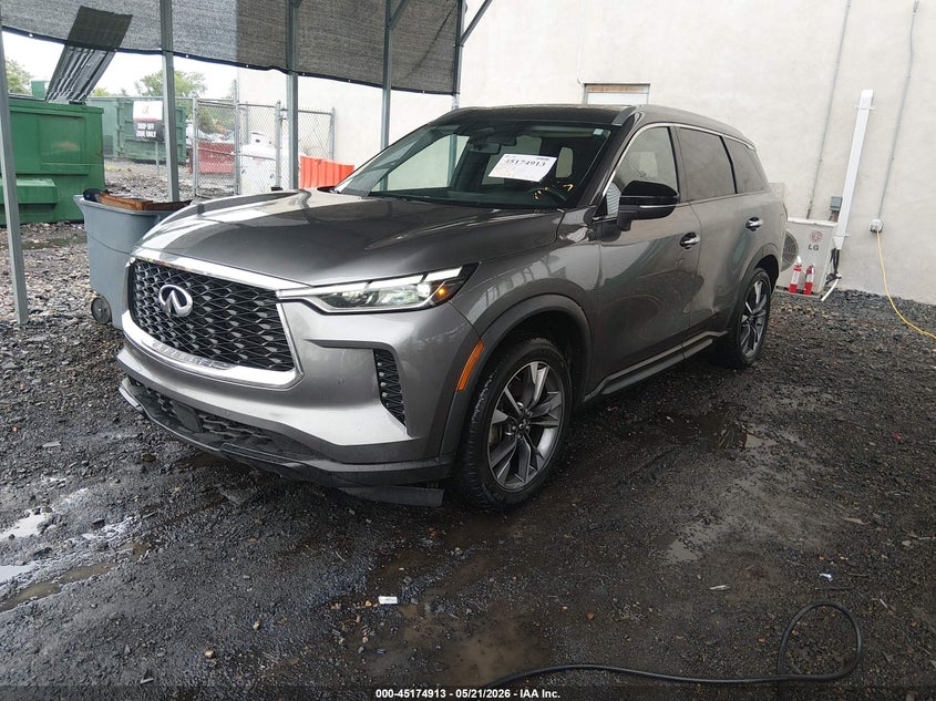 2023 Infiniti Qx60 VIN 5N1DL1FS1PC358168 IAAI salvage auction — RIGHT REAR, Salvage (Delaware), sold $12,675 on 2026-07-13 (photo 2)