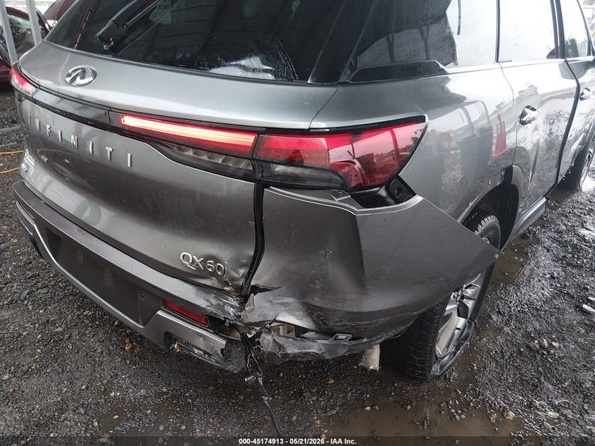 2023 Infiniti Qx60 VIN 5N1DL1FS1PC358168 IAAI salvage auction — RIGHT REAR, Salvage (Delaware), sold $12,675 on 2026-07-13 (photo 5)