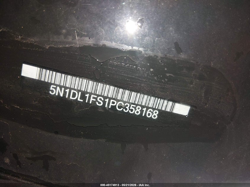 2023 Infiniti Qx60 VIN 5N1DL1FS1PC358168 IAAI salvage auction — RIGHT REAR, Salvage (Delaware), sold $12,675 on 2026-07-13 (photo 6)