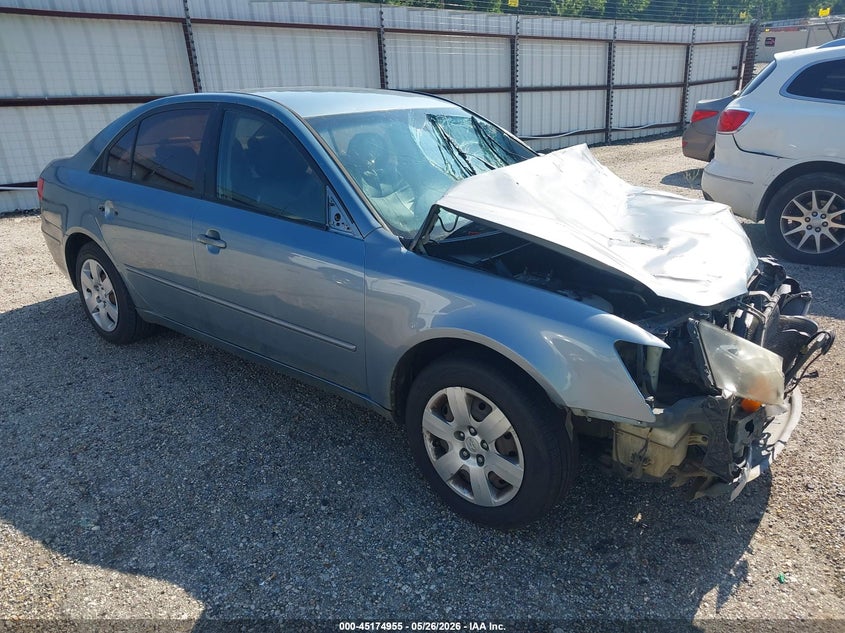 2009 Hyundai Sonata VIN 5NPET46C69H555511 IAAI salvage auction — FRONT END, Salvage (Louisiana), sold $175 on 2026-07-13 (photo 1)