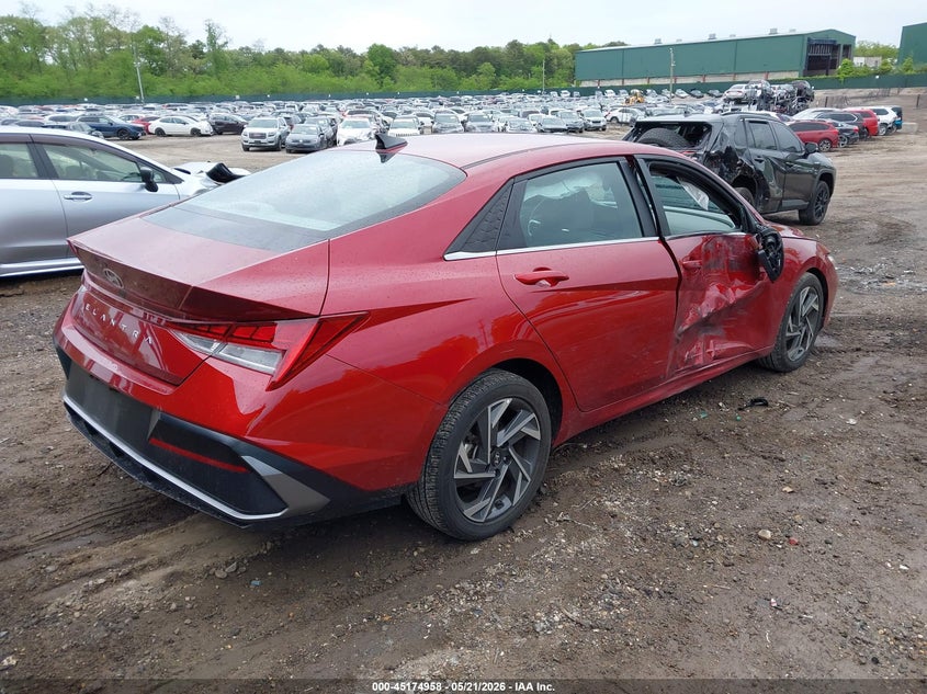 2024 Hyundai Elantra VIN KMHLS4DG9RU752920 IAAI salvage auction — RIGHT SIDE, Mv-907A (New York), sold $5,350 on 2026-07-28 (photo 4)
