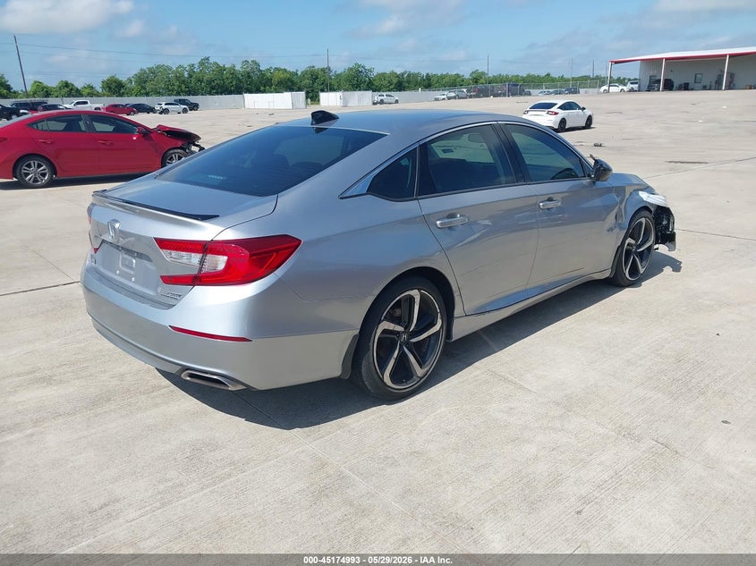 2021 Honda Accord VIN 1HGCV1F49MA078535 IAAI salvage auction — FRONT END, Original (Texas), sold $7,200 on 2026-07-31 (photo 4)